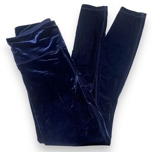 Athleta Elation Velvet Tight Blue Leggings Workout Yoga S Small High Rise
